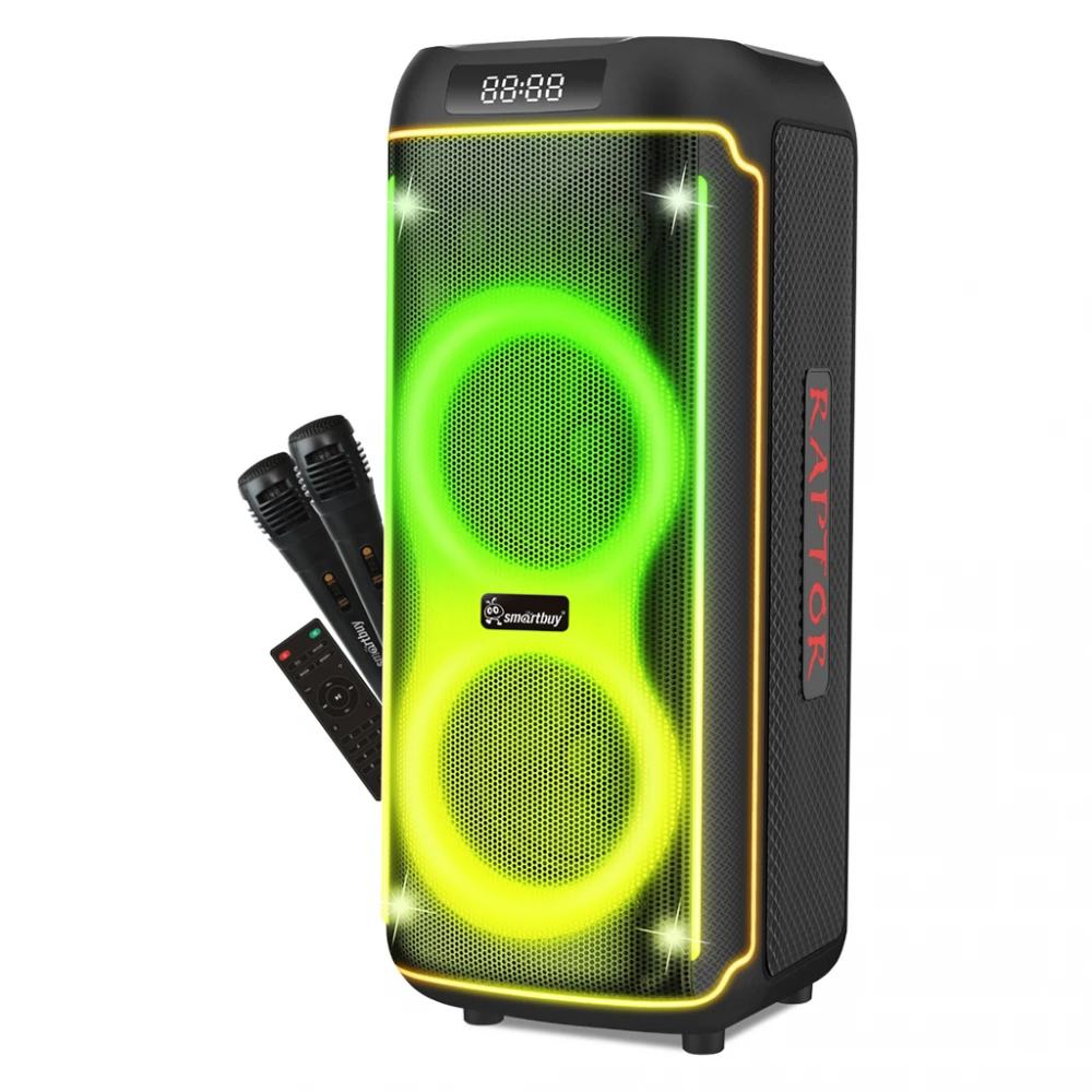 картинка Портативная колонка SmartBuy 5760 Raptor, 100Вт, 4500мАч, Bluetooth, USB, радио, SBS-5760 от магазина Альфанит в Кунгуре