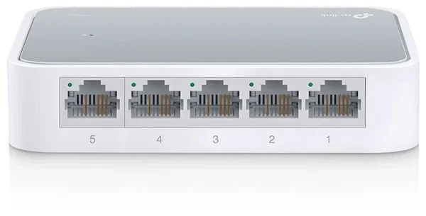 картинка Коммутатор TP-Link TL-SF1005D, 5 портов, 10/100 Мбит/с, неуправляемый от магазина Альфанит в Кунгуре