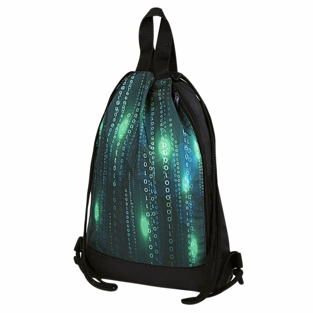 картинка Мешок для обуви, 1 отдел, 1 карман, 46*36 см, полиэстер, "Matrix", Юнландия, 271068 от магазина Альфанит в Кунгуре