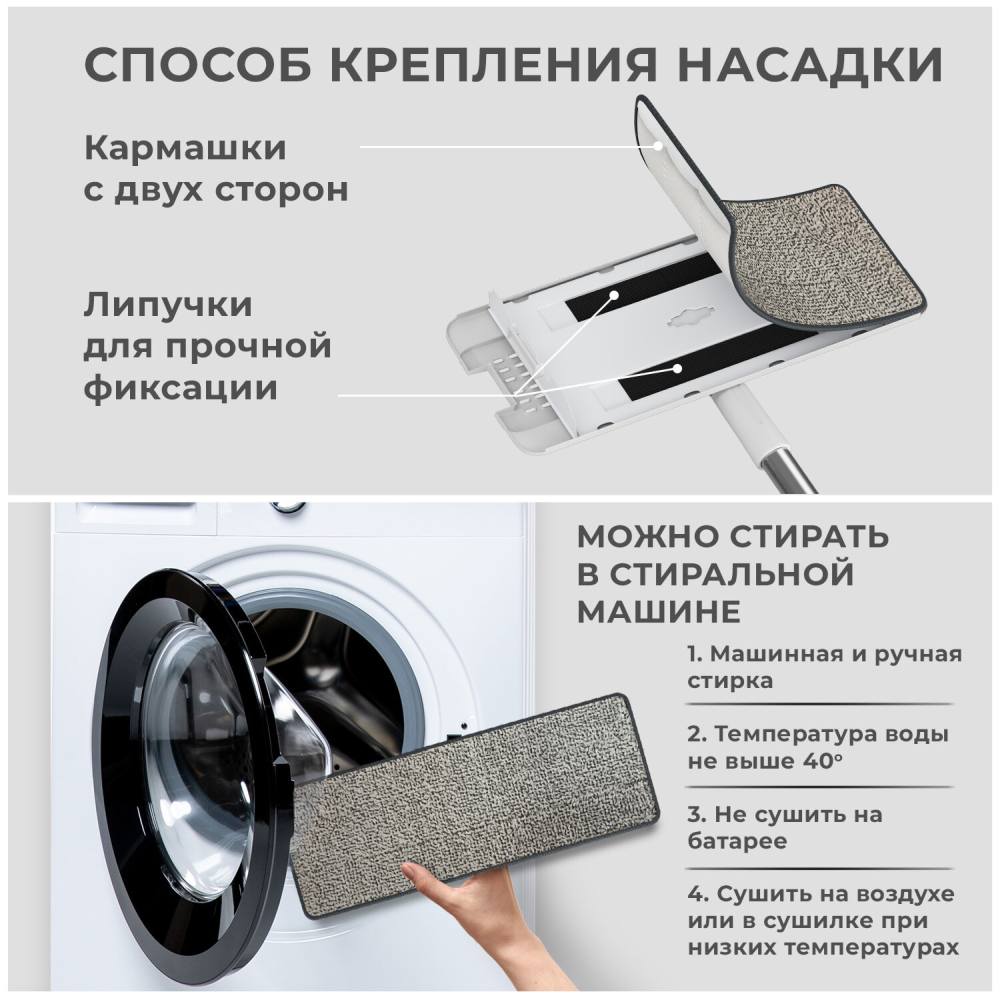 картинка Комплект для уборки, ведро 12 л, швабра 134-154 см, 2 насадки микрофибра, "NeoMop XL", LAIMA, 609149 от магазина Альфанит в Кунгуре