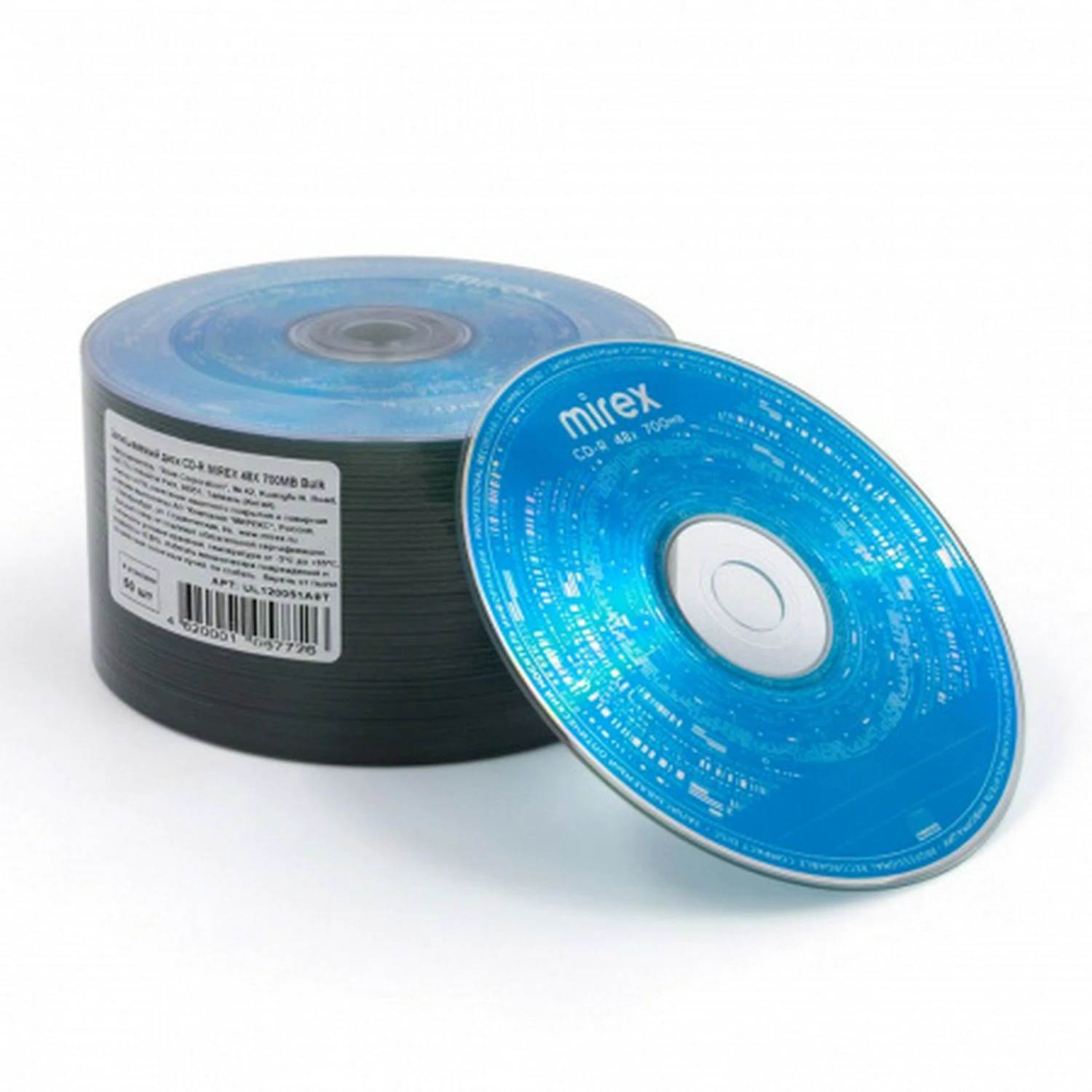 картинка Диски CD-R Mirex Standard SP, 50 шт, 48x, термоупаковка от магазина Альфанит в Кунгуре