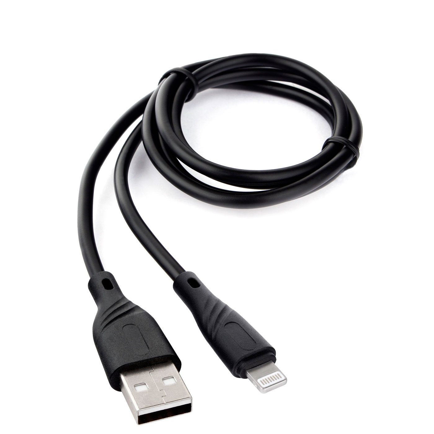 картинка Кабель зарядный для мобильных устройств Cablexpert Classic USB 2.0 AM — Apple 8-pin, 1,0 м, черный, CCB-USB-AMAPO1-1MB от магазина Альфанит в Кунгуре