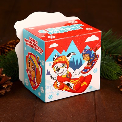 картинка Коробка подарочная, 11*11*8 см, "PAW PATROL. С Новым годом", 3580005 от магазина Альфанит в Кунгуре