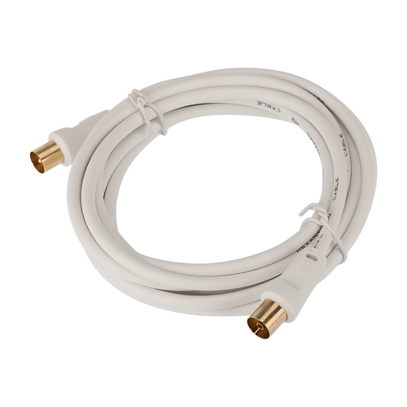 картинка Кабель соединительный аудио-видео Rexant TV TV Jack (F) — TV Jack (F), 3,0 м, белый, 18-0004 от магазина Альфанит в Кунгуре