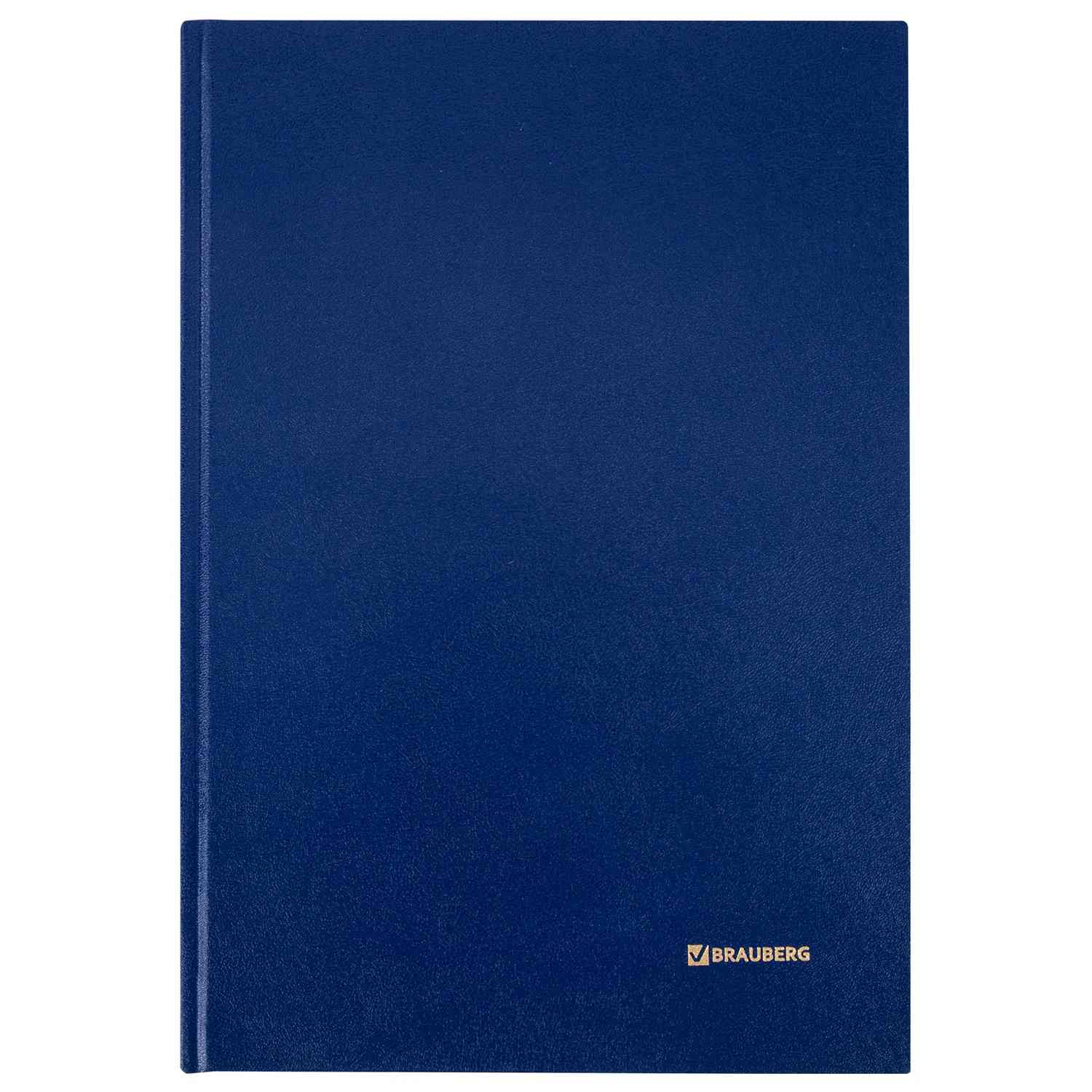 картинка Книга учета, А4, 208 л, клетка, твердая обложка, бумвинил, BRAUBERG, 130184 от магазина Альфанит в Кунгуре
