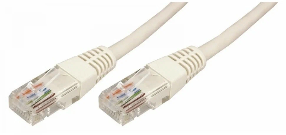 картинка Кабель патч-корд UTP-5e Rexant RJ-45 — RJ-45, 10,0 м, серый, 18-1009 от магазина Альфанит в Кунгуре