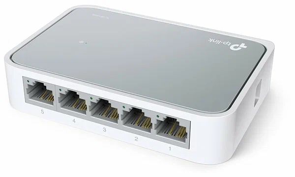 картинка Коммутатор TP-Link TL-SF1005D, 5 портов, 10/100 Мбит/с, неуправляемый от магазина Альфанит в Кунгуре