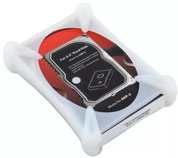 картинка Внешний корпус USB 2.0 для 3.5" HDD SATA Age SHP-3J, пластик, белый от магазина Альфанит в Кунгуре