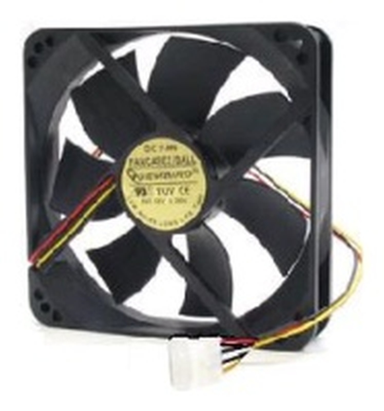 картинка Вентилятор 80 мм Gembird Fancase-4 (80*80*25, втулка, 4 pin Molex, провод 30 см) от магазина Альфанит в Кунгуре