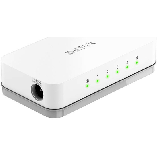 картинка Коммутатор D-Link DES-1005C, 5 портов, 10/100 Мбит/с, неуправляемый от магазина Альфанит в Кунгуре