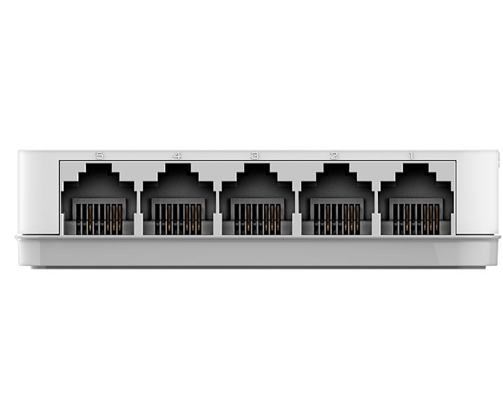 картинка Коммутатор D-Link DES-1005C, 5 портов, 10/100 Мбит/с, неуправляемый от магазина Альфанит в Кунгуре