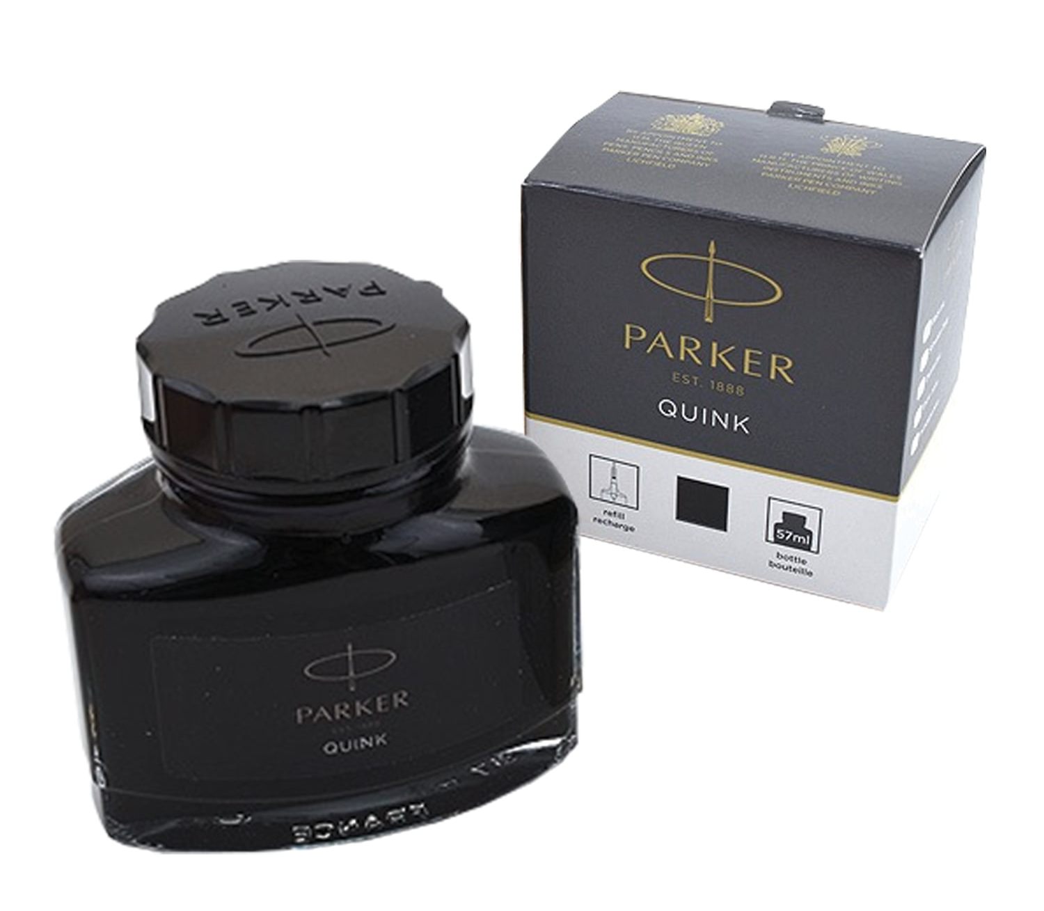 картинка Чернила, 57 мл, черный, банка, "Bottle Quink", PARKER, 1950375 от магазина Альфанит в Кунгуре