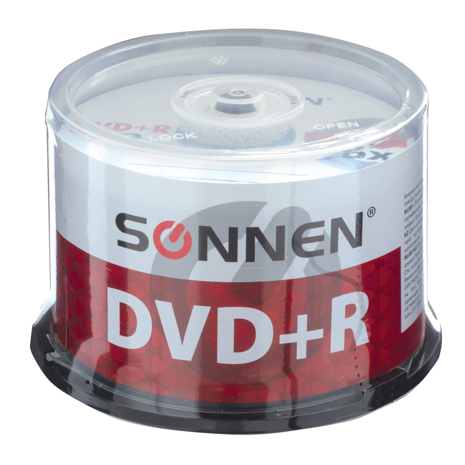 картинка Диски DVD+R SONNEN Cake Box, 50 шт, 16х4,7 Gb, 512577 от магазина Альфанит в Кунгуре