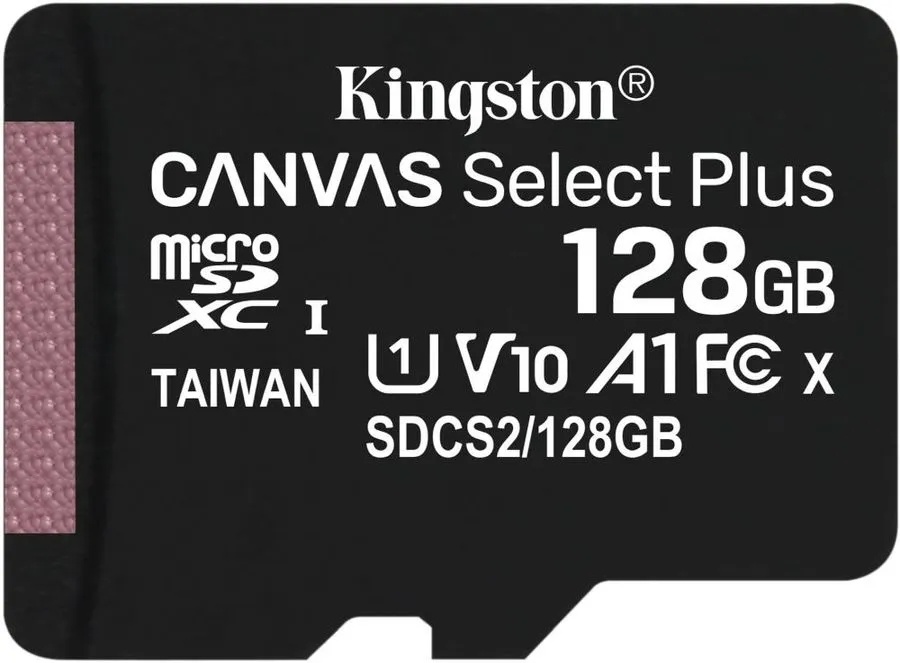 картинка Карта памяти micro-SD Kingston 128 GB Class 10, CanvasSelectPlus, SDCS2/128GBSP от магазина Альфанит в Кунгуре