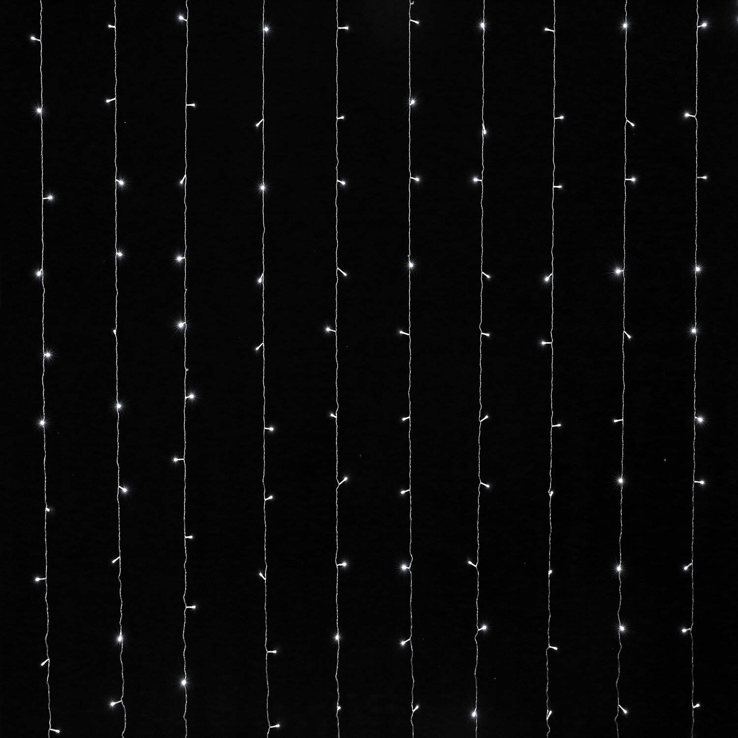 картинка Гирлянда штора, 3*3 м, 8 режимов, холодный белый, 196LED, Золотая сказка, 591353 от магазина Альфанит в Кунгуре