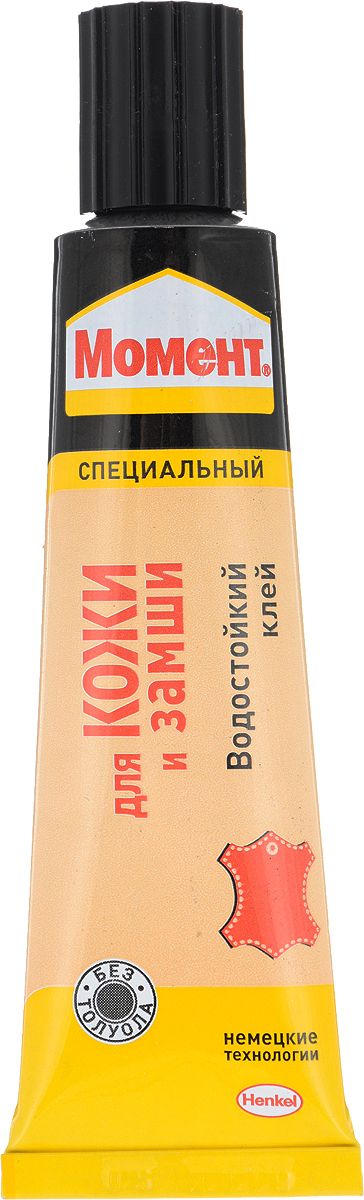 картинка Клей моментального действия, 30 мл, для кожи и замши, Момент, 2355164 от магазина Альфанит в Кунгуре
