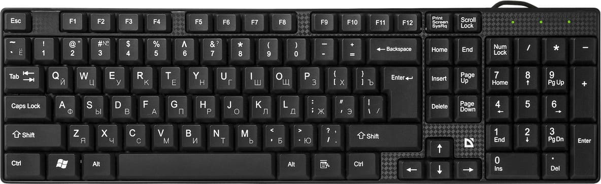 картинка Клавиатура проводная Defender Accent SB-720 RU, USB, мультимедиа, черный, 45720 от магазина Альфанит в Кунгуре