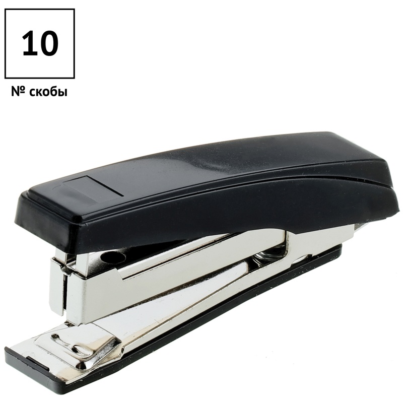 картинка Степлер № 10, на 10 л, черный, OfficeSpace, St210BL_433 от магазина Альфанит в Кунгуре