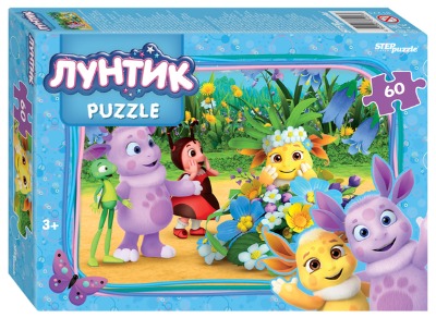 картинка Пазл 60 эл., "Лунтик", StepPuzzle, 81223 от магазина Альфанит в Кунгуре