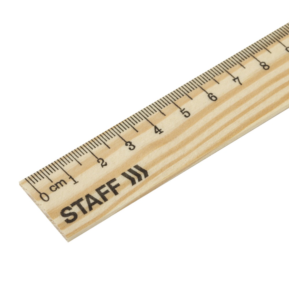 картинка Линейка 25 см, дерево, канадская сосна, "Стандарт", STAFF, 210799 от магазина Альфанит в Кунгуре