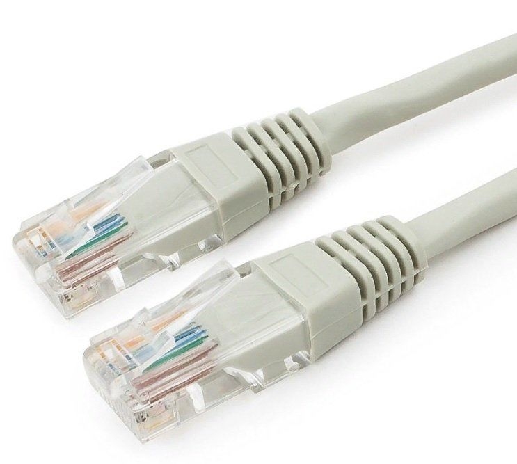 картинка Кабель патч-корд UTP-5e Cablexpert RJ-45 — RJ-45, 20,0 м, серый, PP12-20m от магазина Альфанит в Кунгуре