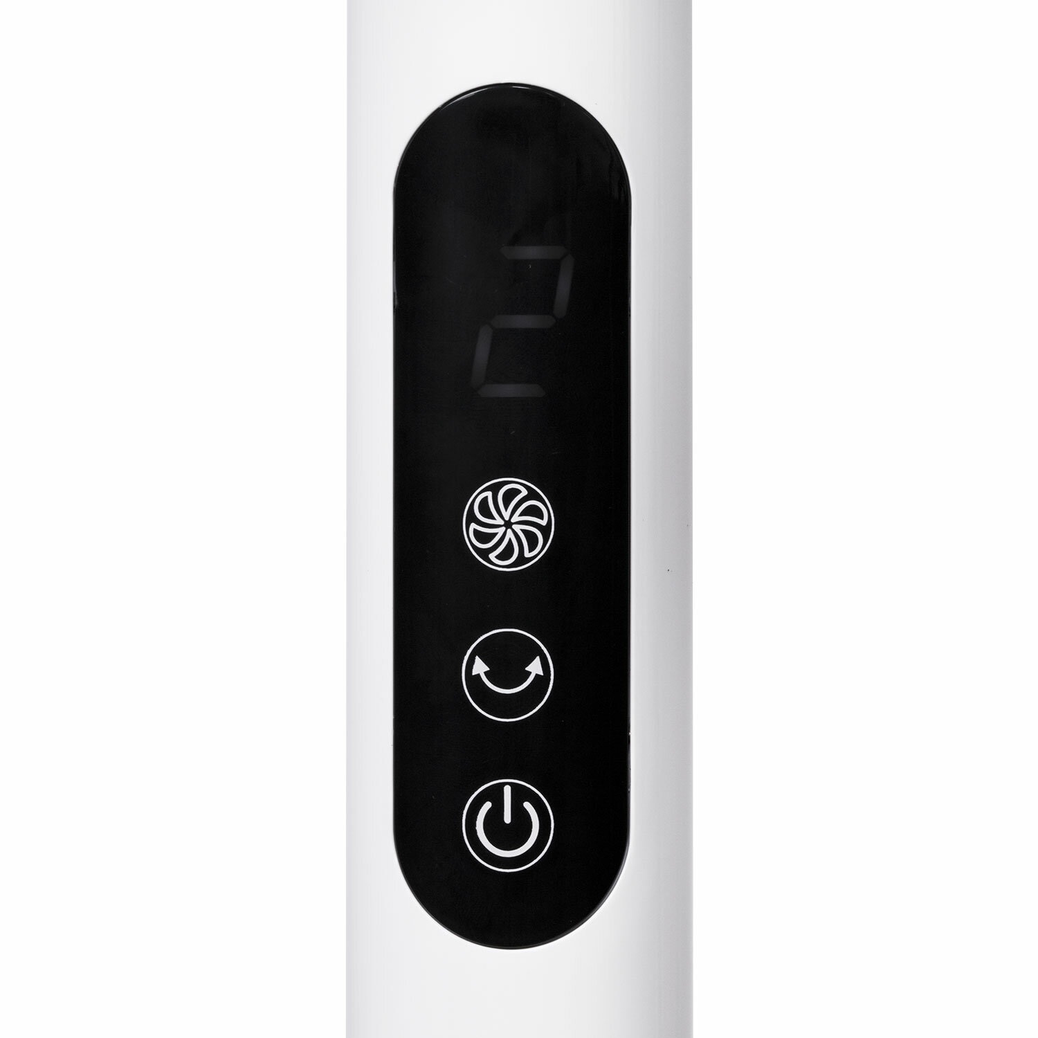 картинка Вентилятор напольный SONNEN FS40-A999, белый, 50 Вт, 3 скорости,  LCD дисплей, пульт ДУ, 455735  от магазина Альфанит в Кунгуре