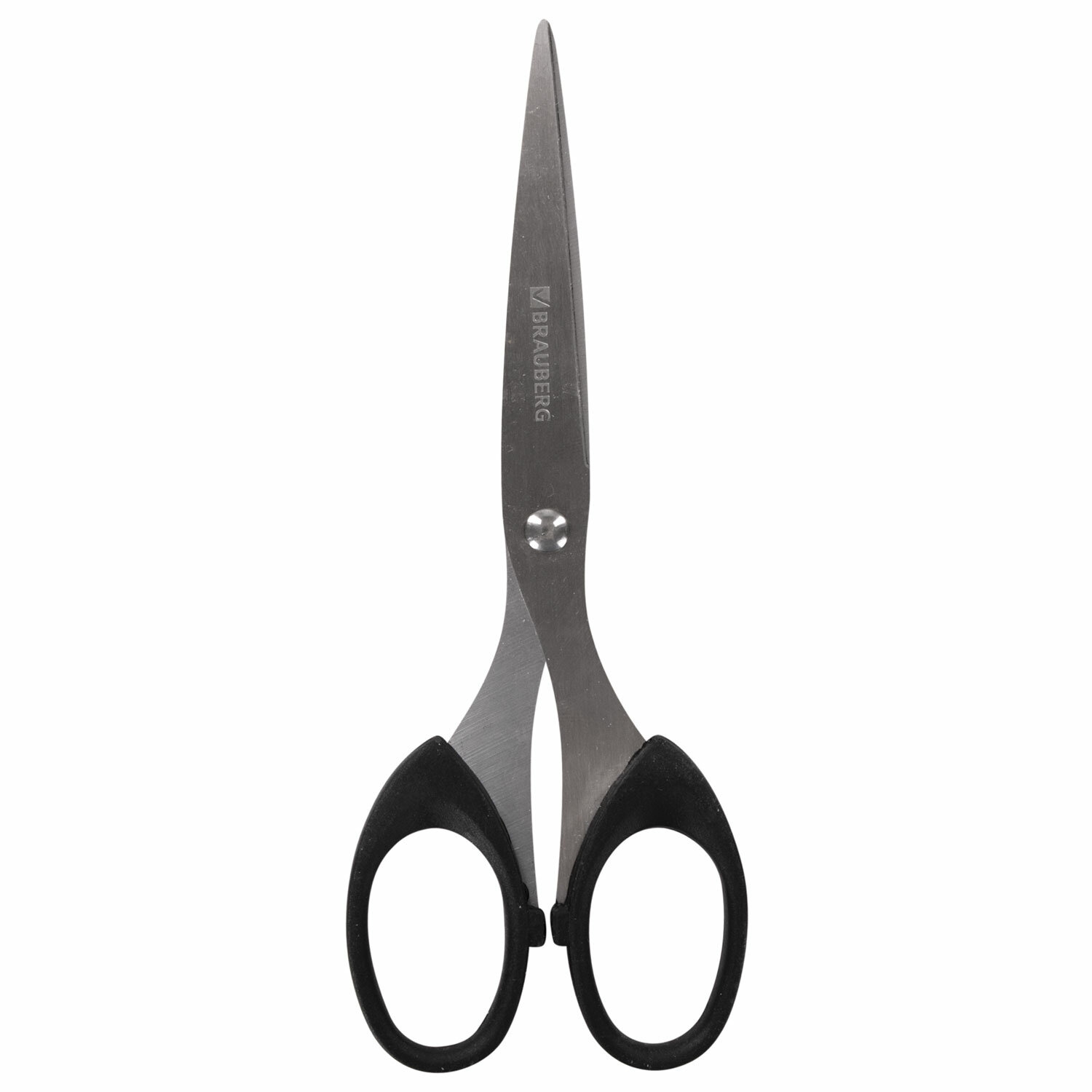 картинка Ножницы 160 мм, черный, "Classic+", BRAUBERG, 230933 от магазина Альфанит в Кунгуре