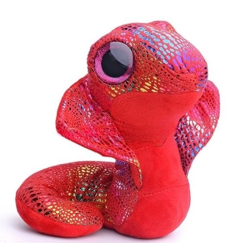 картинка Игрушка мягкая, 17 см, красный, "Змея", S2145/01 от магазина Альфанит в Кунгуре