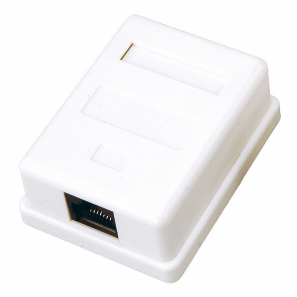 картинка Розетка настенная RJ-45, 1 порт, категория 5е 8р-8с, Rexant, шт от магазина Альфанит в Кунгуре
