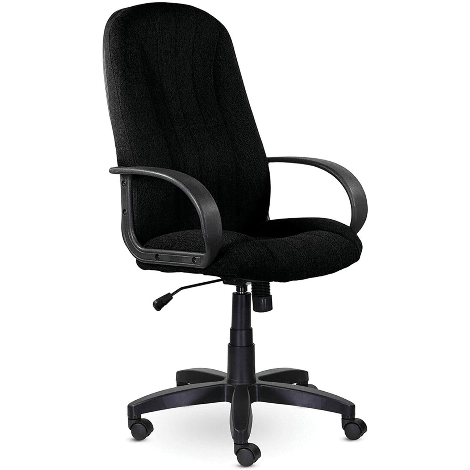картинка Кресло офисное BRABIX "Classic EX-685", ткань, черный, с подлокотниками, 532022 от магазина Альфанит в Кунгуре