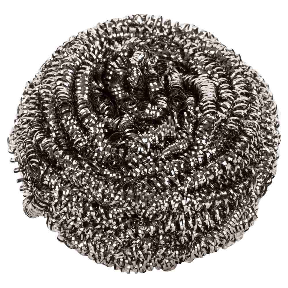 картинка Губка металлическая, 1 шт, 8*8*4 см, сталь, спиральная, York, 2010 от магазина Альфанит в Кунгуре