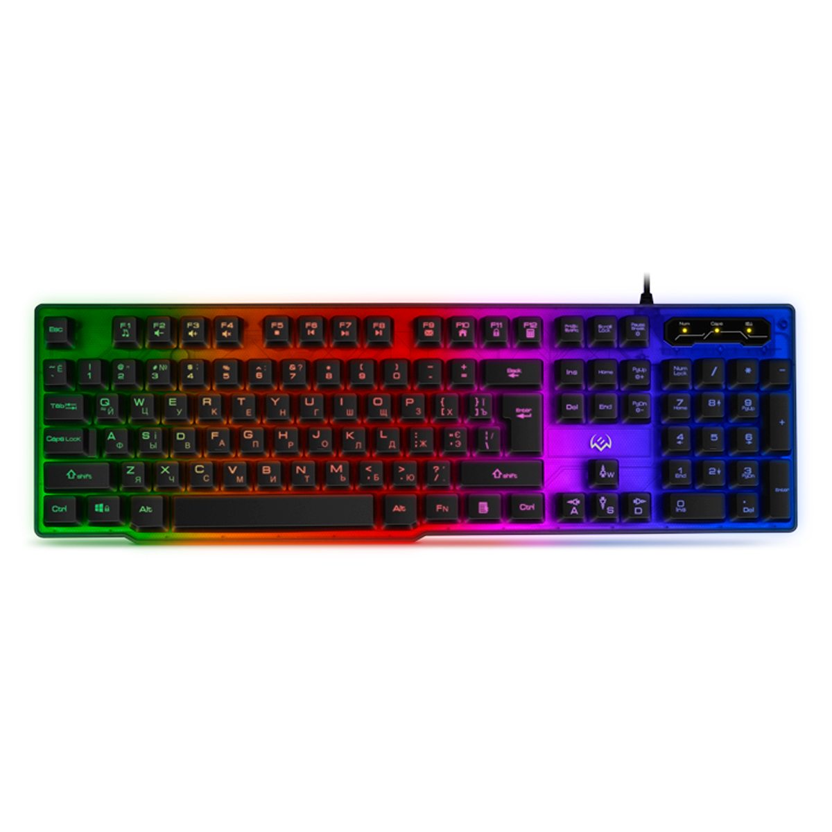 картинка Клавиатура проводная Sven KB-G8500, USB, черный, подсветка, SV-019709 от магазина Альфанит в Кунгуре