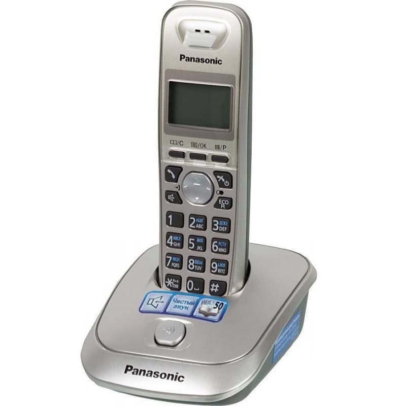 картинка Радиотелефон DECT Panasonic KX-TG2511RUN, платиновый от магазина Альфанит в Кунгуре