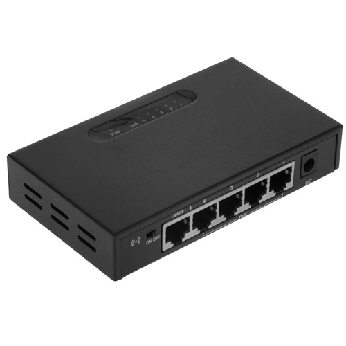 картинка Коммутатор Orient SWP-5504POE, 5 портов, PoE, неуправляемый от магазина Альфанит в Кунгуре