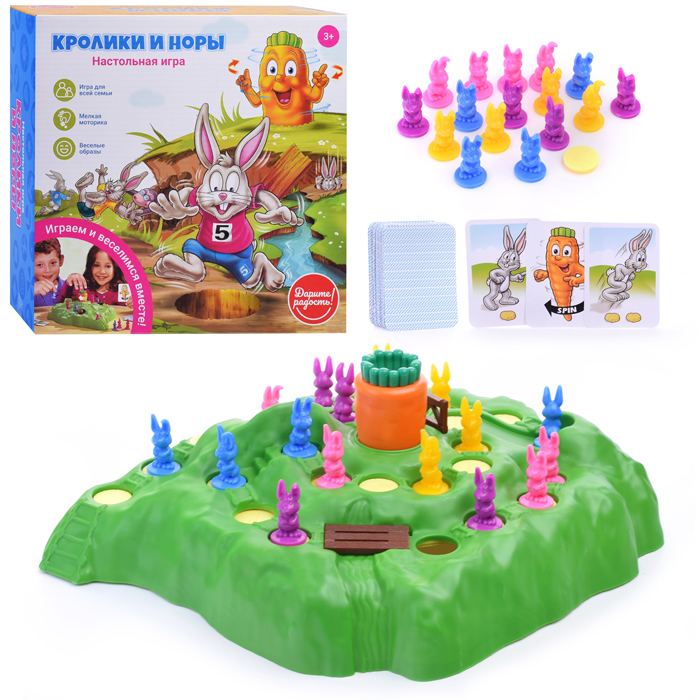 картинка Игра настольная, "Кролики и норы", UT0026 от магазина Альфанит в Кунгуре