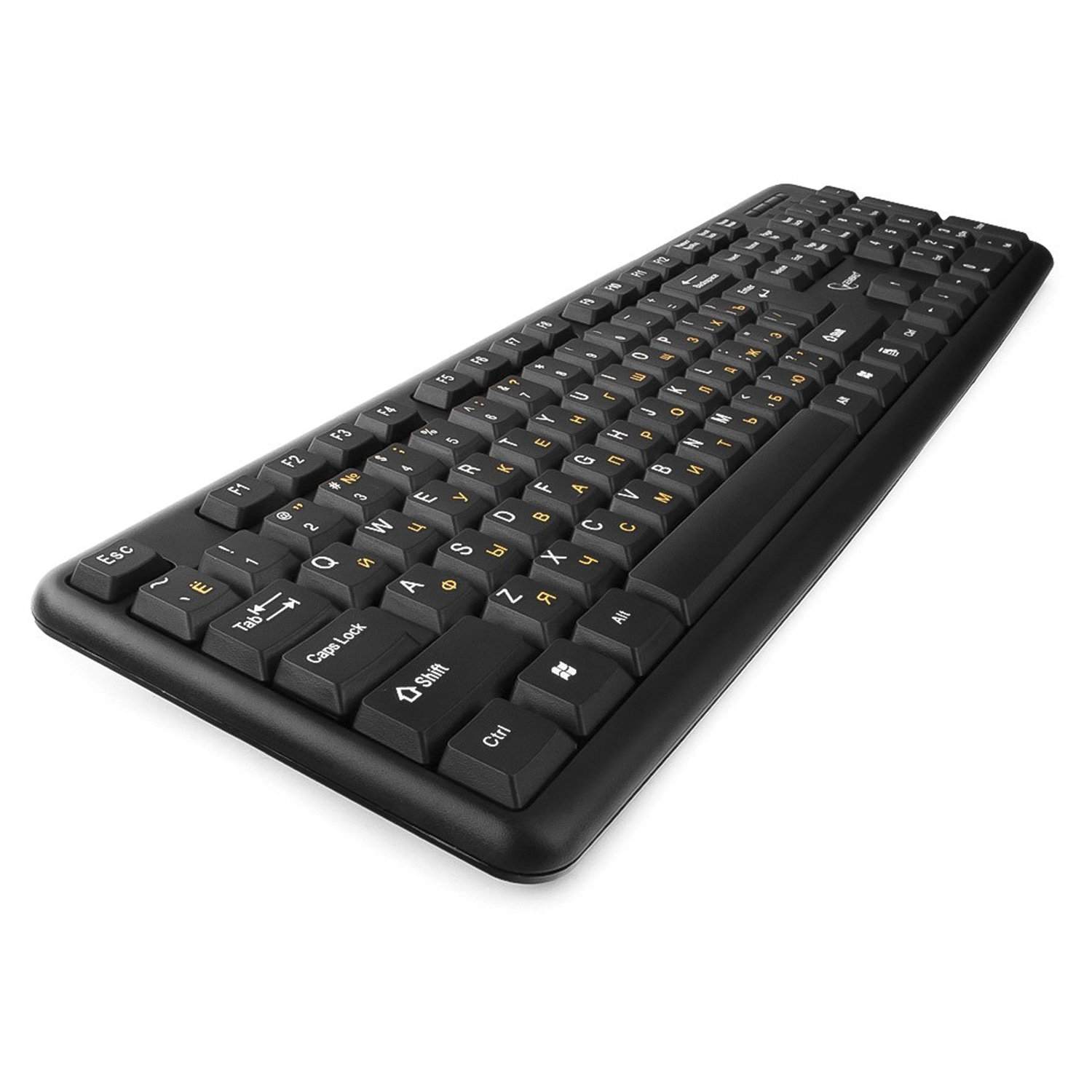 картинка Клавиатура проводная Gembird KB-8320U-BL, USB, черный от магазина Альфанит в Кунгуре