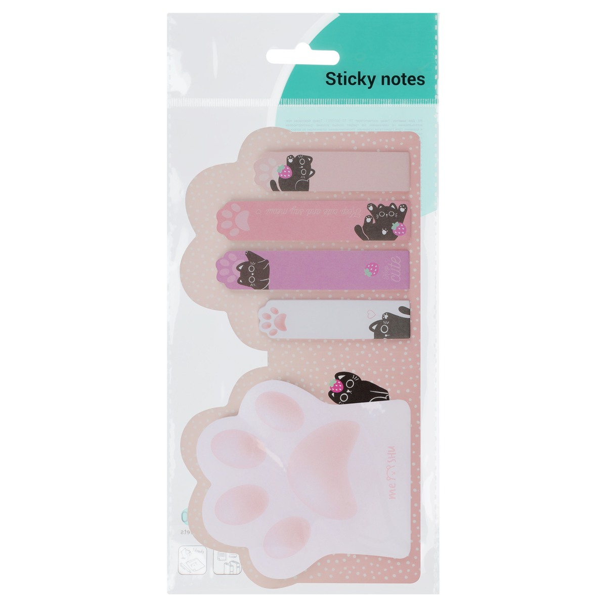 картинка Закладки-флажки самоклеящиеся, 20 л, 5 цв, бумага, "Keep Cute", MESHU, MS_64891 от магазина Альфанит в Кунгуре