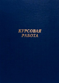 картинка Папка для курсовых работ, А4, бумвинил, синий, "Курсовая работа", Канцбург, 10КР01с от магазина Альфанит в Кунгуре
