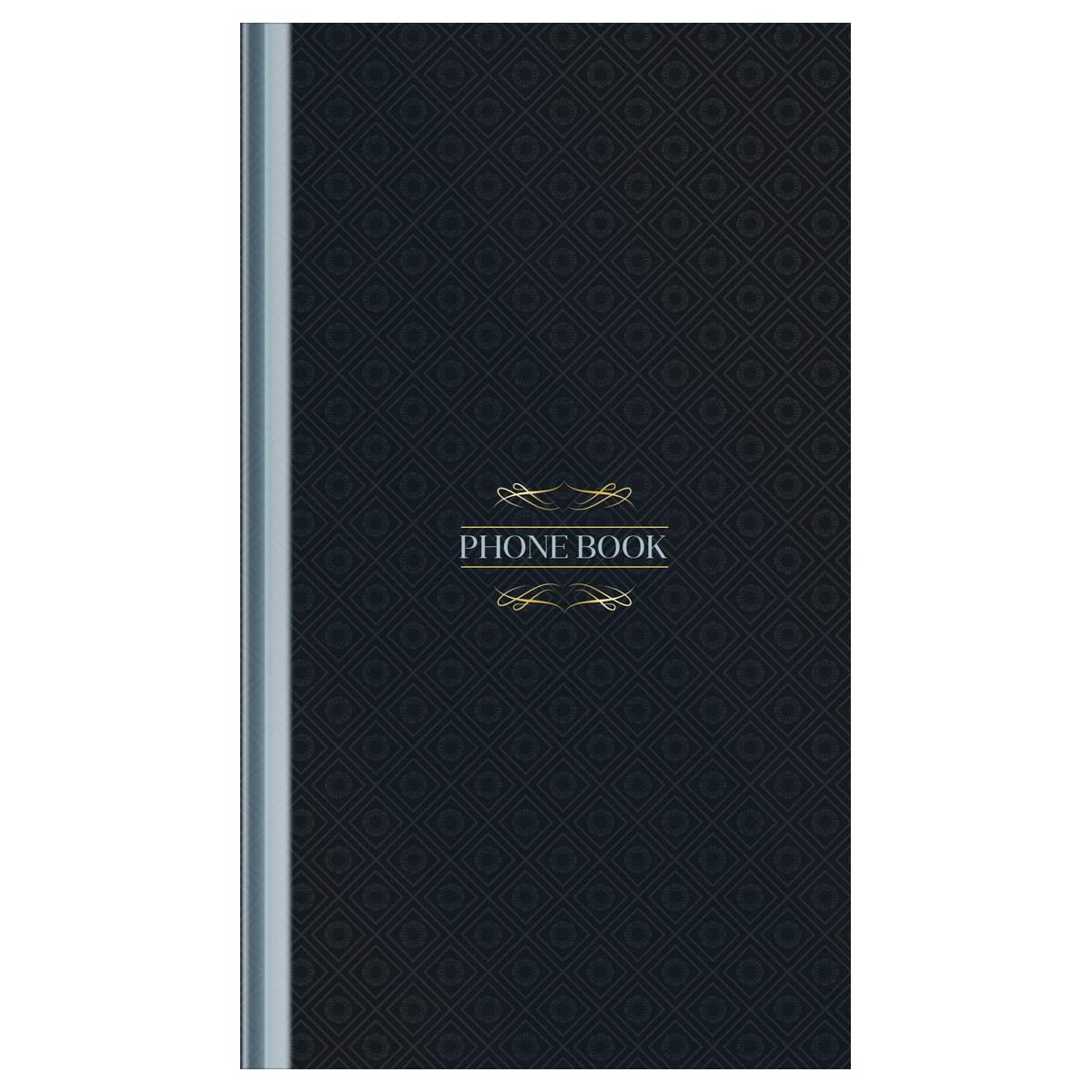 картинка Телефонная книга, А5, 80 л, сшитый блок, "Моноколор. Dark", OfficeSpace, Тк80т_55496 от магазина Альфанит в Кунгуре