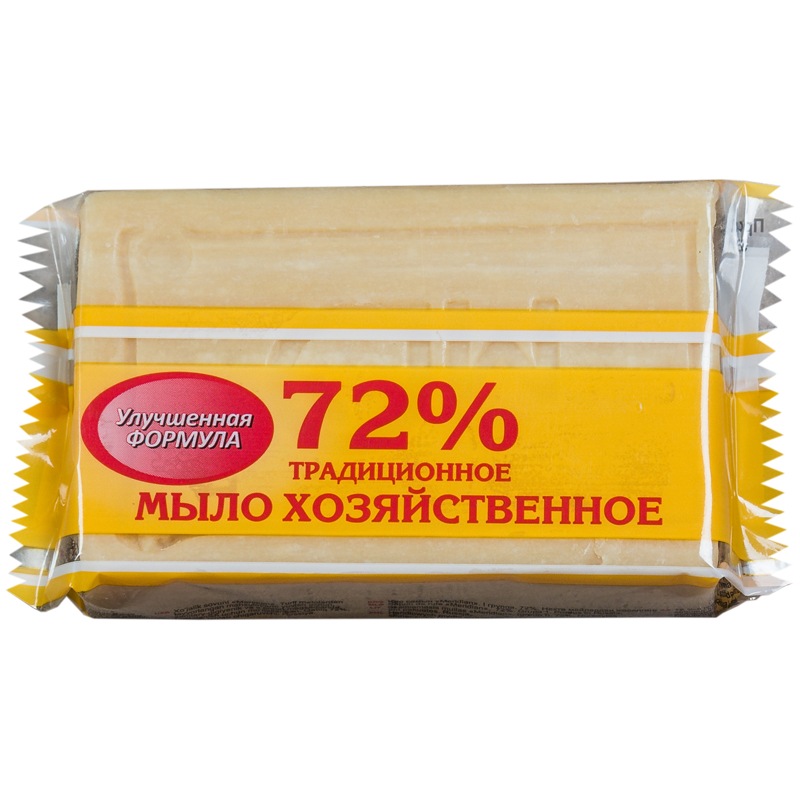 картинка Мыло хозяйственное твердое, 200 гр, пакет, 72%, "Традиционное", Меридиан от магазина Альфанит в Кунгуре