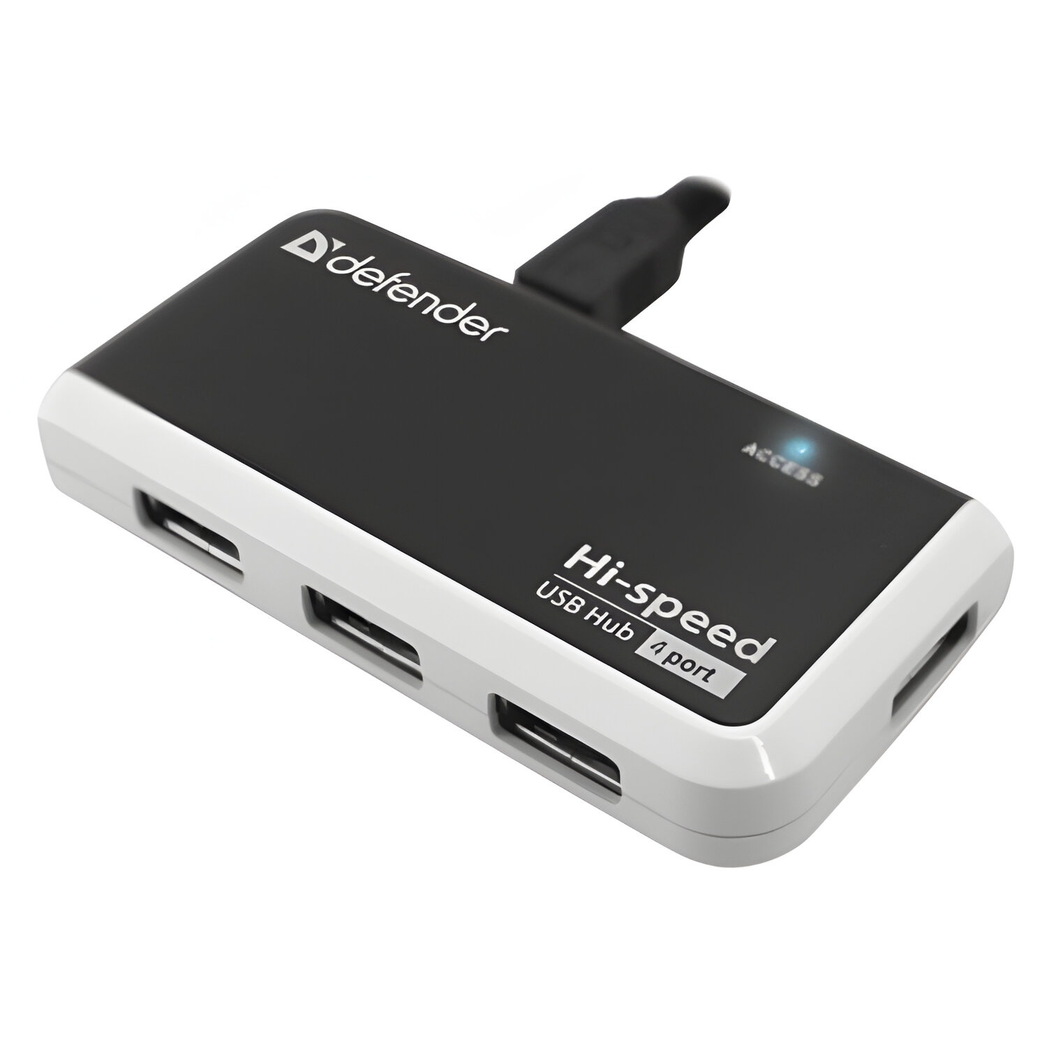картинка Разветвитель Defender Quadro Infix, USB 2.0, 4 порта, черный, 83504 от магазина Альфанит в Кунгуре