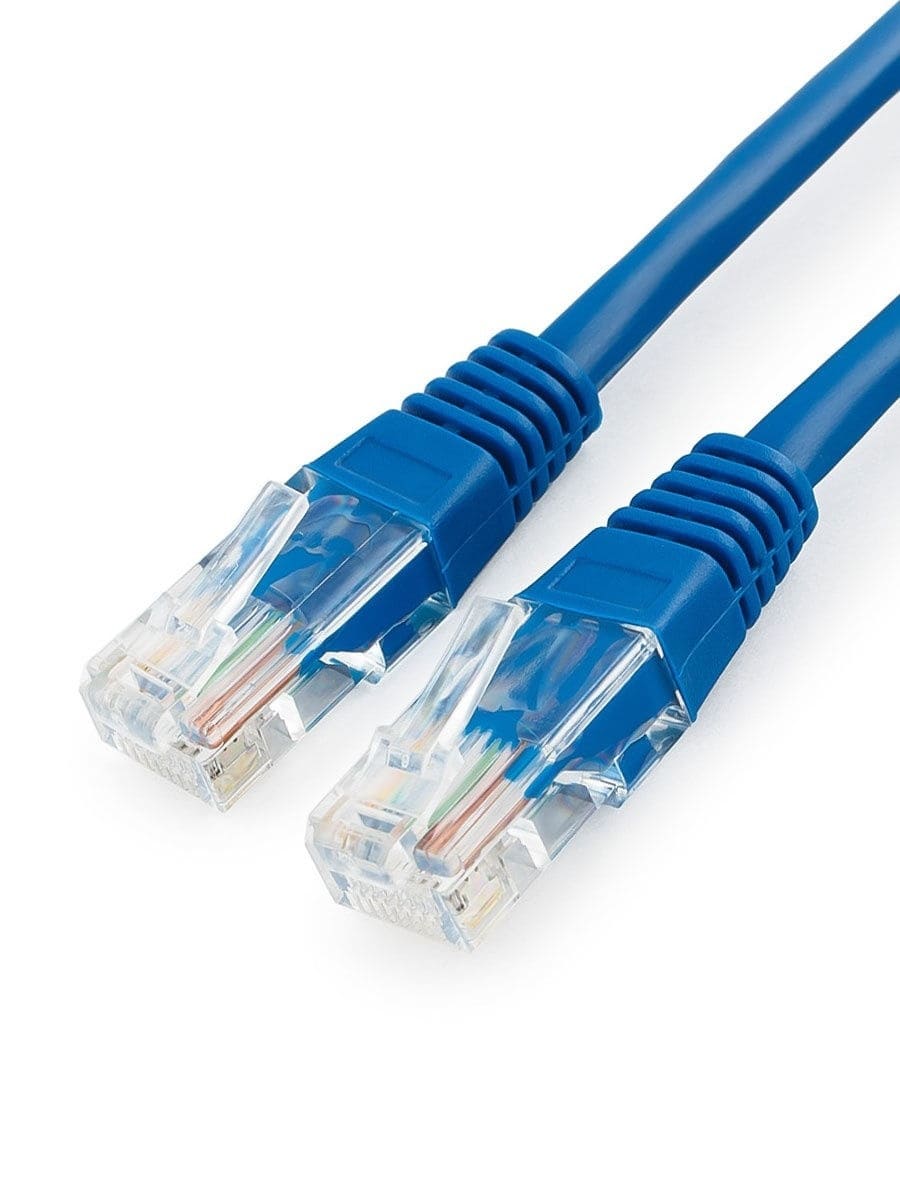 картинка Кабель патч-корд UTP-5e Cablexpert RJ-45 — RJ-45, 2,0 м, синий, PP12-2M/B от магазина Альфанит в Кунгуре