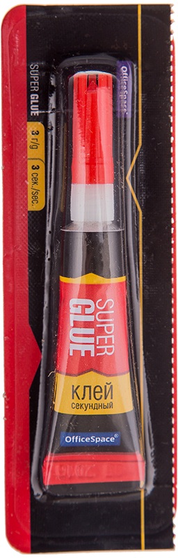 картинка Клей моментального действия, 3 гр, "Super Glue", OfficeSpace, 175901 от магазина Альфанит в Кунгуре
