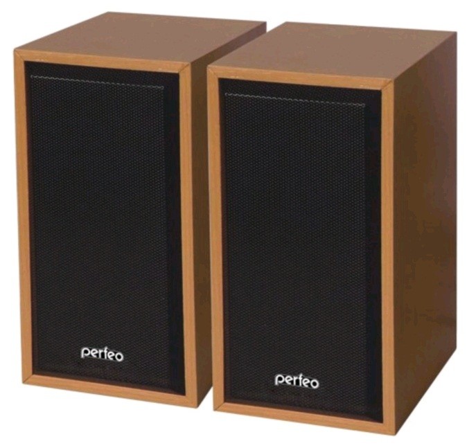 картинка Акустическая система 2.0 Perfeo Cabinet, 2*3Вт, USB, дерево, бук, PF_4326 от магазина Альфанит в Кунгуре