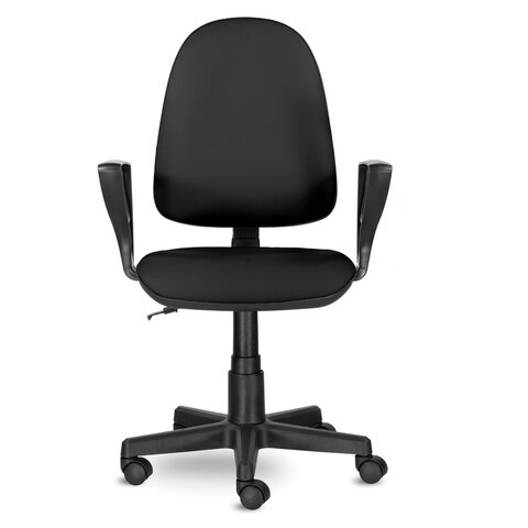 картинка Кресло офисное BRABIX "Prestige Ergo MG-311", кожзам, черный, эргономичная спинка, 531877 от магазина Альфанит в Кунгуре