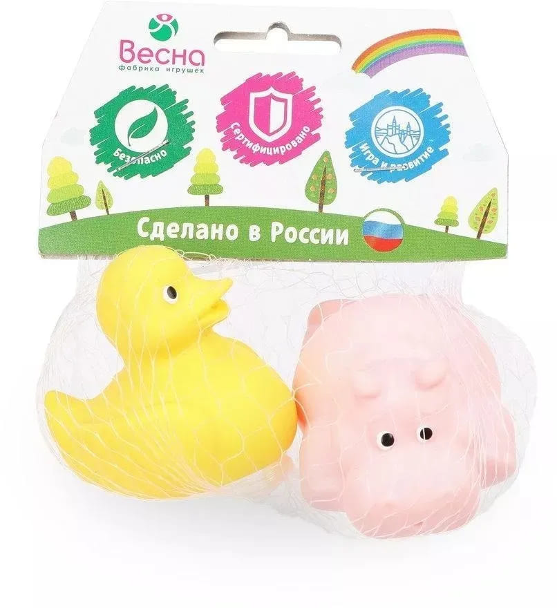картинка Набор игрушек для купания, 2 шт, "№ 2", Весна, В3758 от магазина Альфанит в Кунгуре