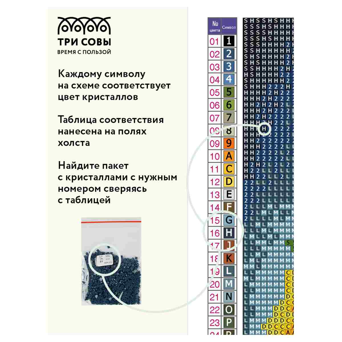 картинка Алмазная картина, 30*40 см, на подрамнике, полная выкладка, "Парусники", Три совы, АМП3040_47595 от магазина Альфанит в Кунгуре