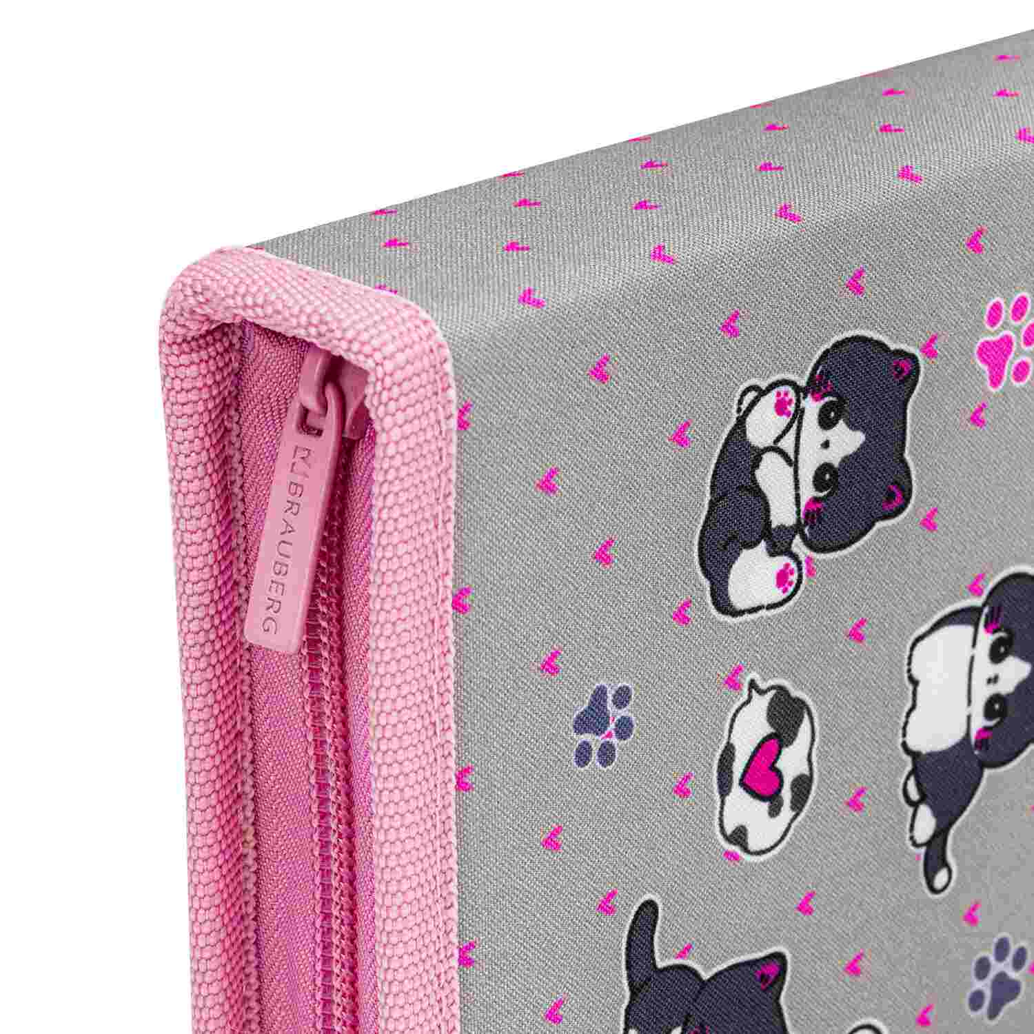 картинка Пенал 1 отделение, 21*14 см, полиэстер, "Cat patches", BRAUBERG, 272327 от магазина Альфанит в Кунгуре