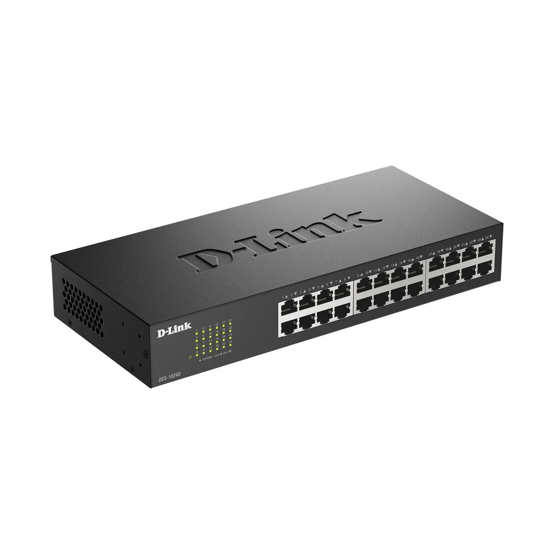 картинка Коммутатор D-Link DES-1024D/H2A, 24 порта, 10/100 Мбит/с, неуправляемый от магазина Альфанит в Кунгуре