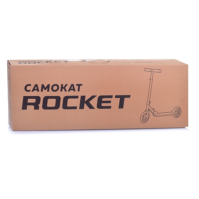 картинка Самокат 2-х колесный, до 150 кг, металл/пластик, оранжевый, Rocket, R0066.OR от магазина Альфанит в Кунгуре